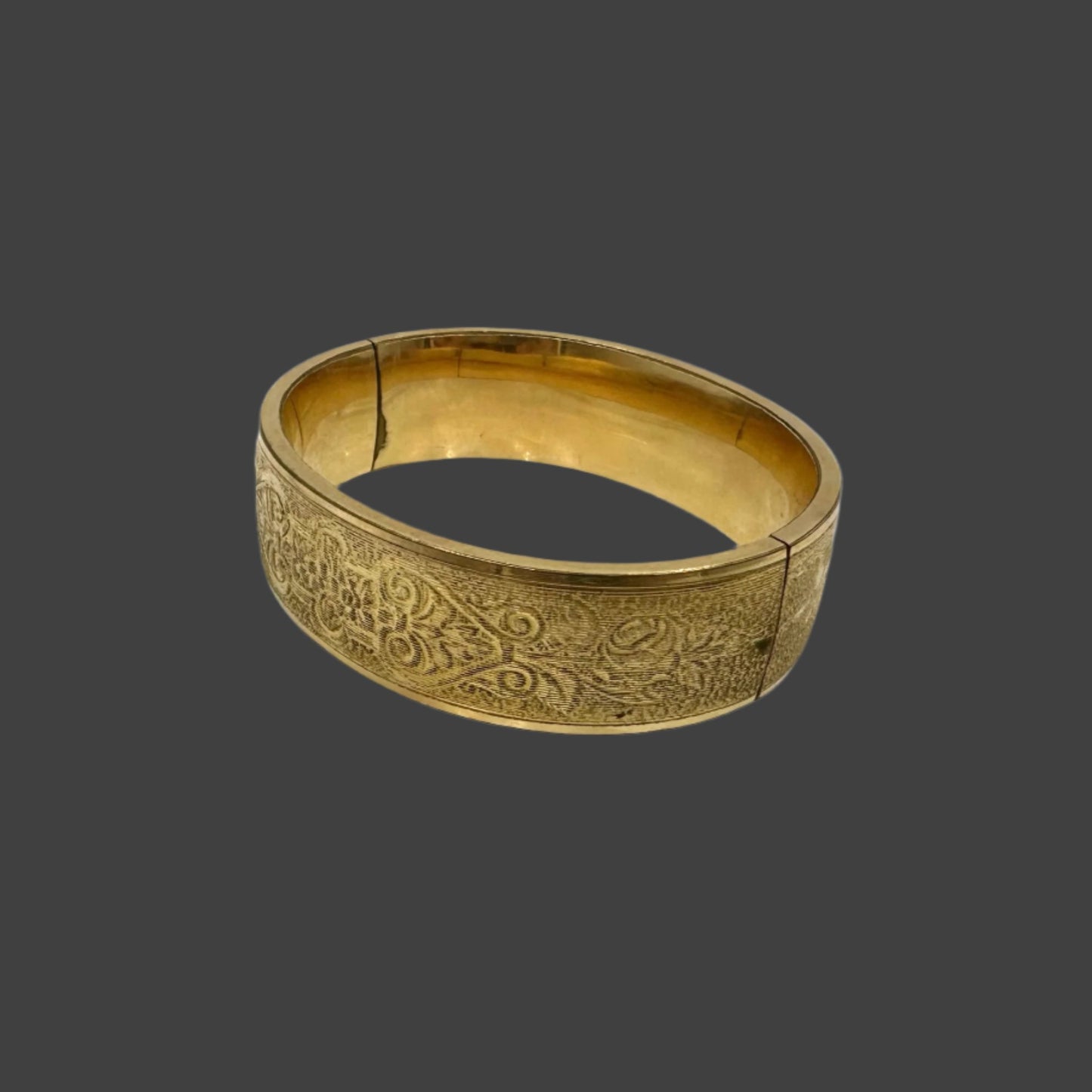 Victorian Bengle Bracelet  Gold Fill