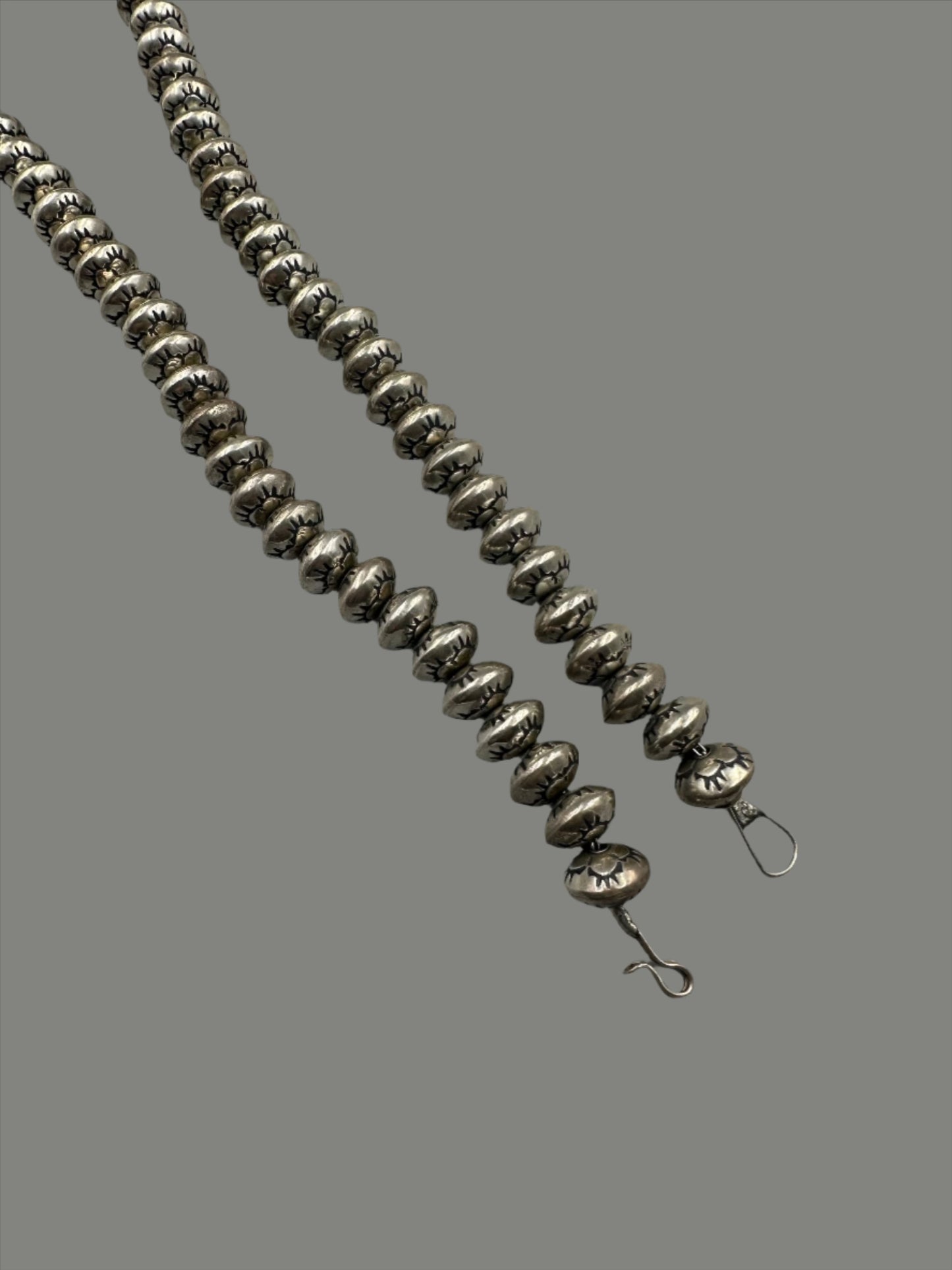 Native American Sterling Silver Pearl Necklace