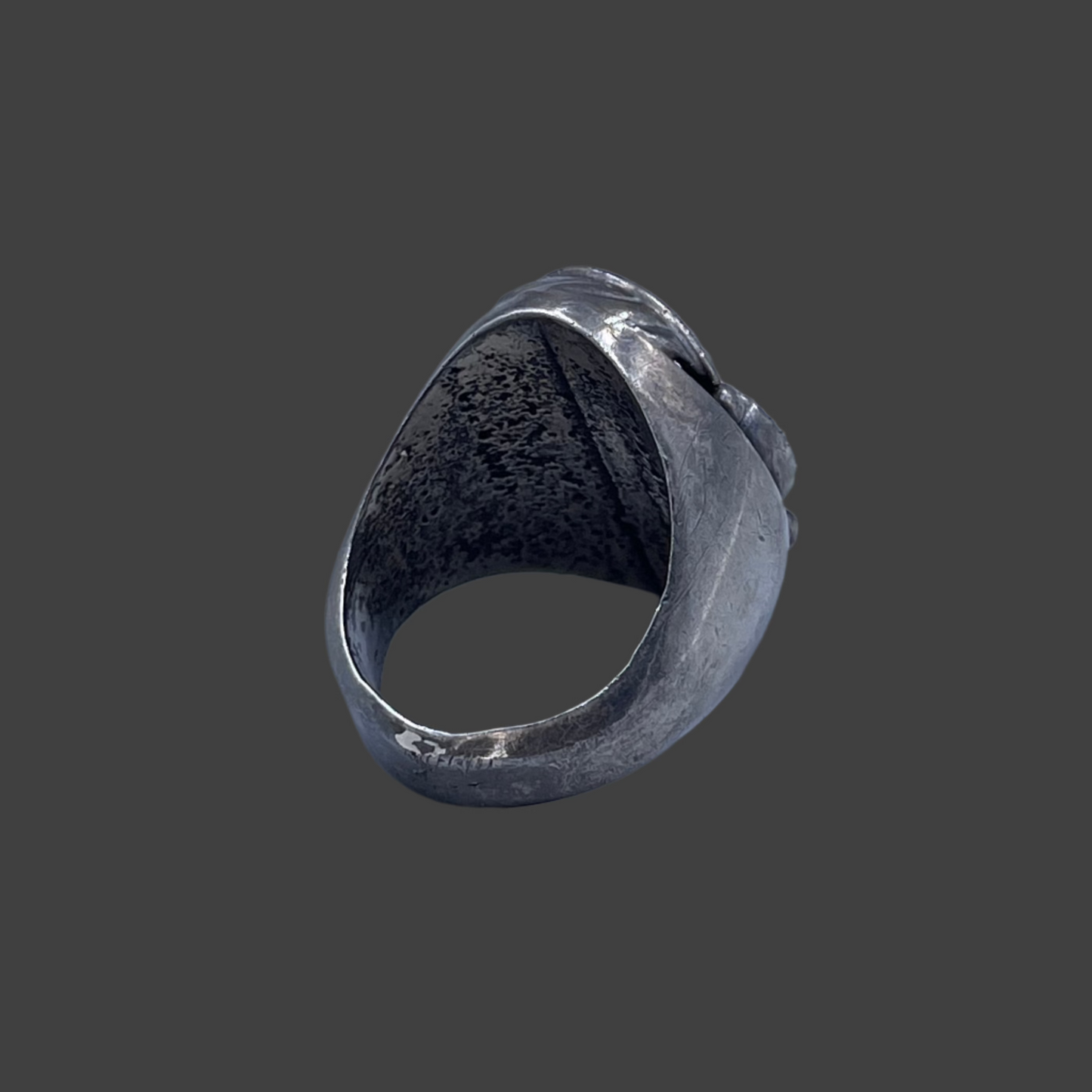 Small Green Turquoise & Leaves ring