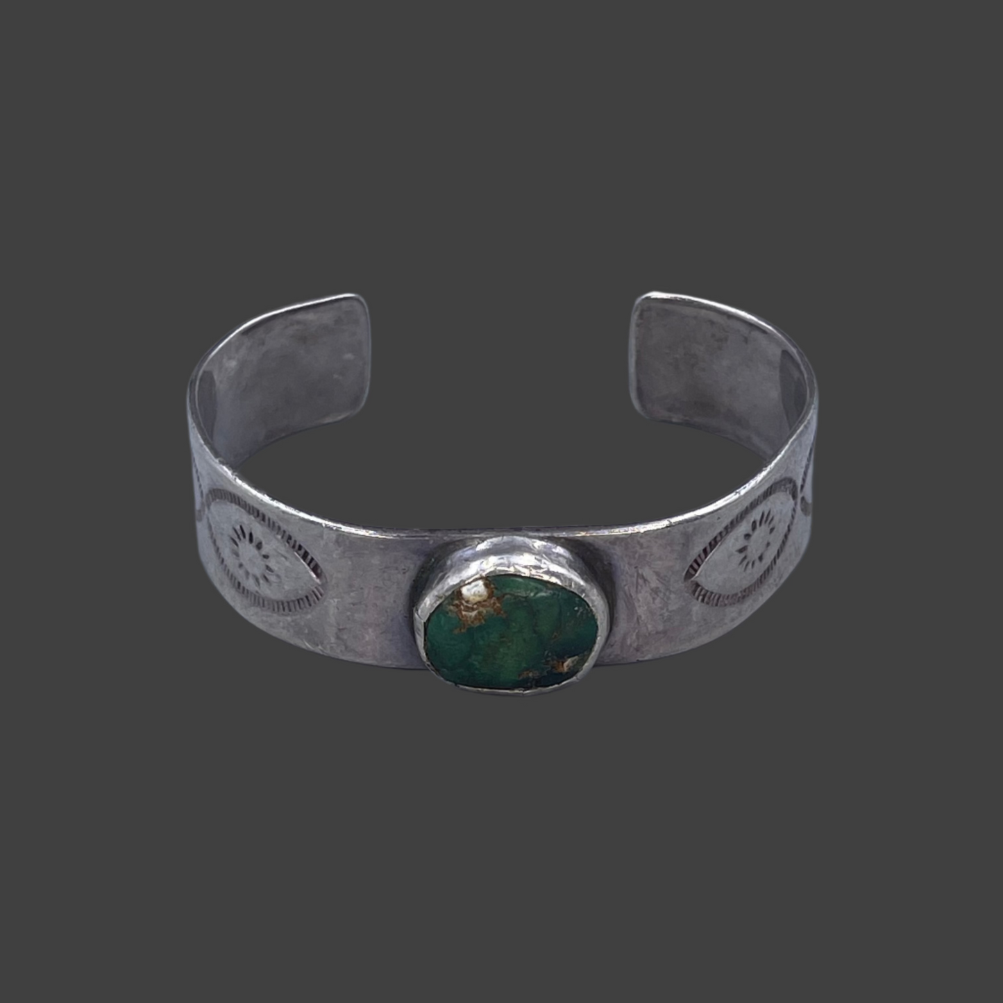 Raised Turquoise setting cuff