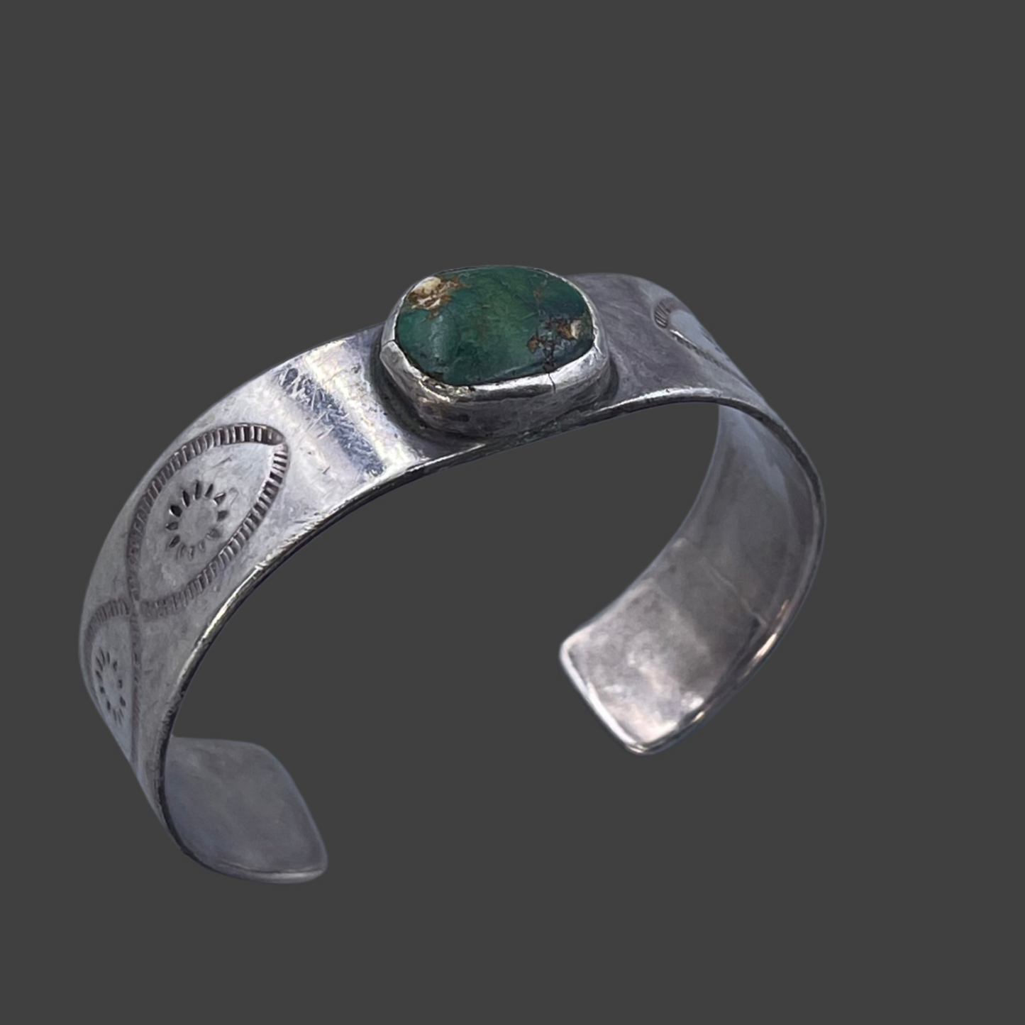 Raised Turquoise setting cuff