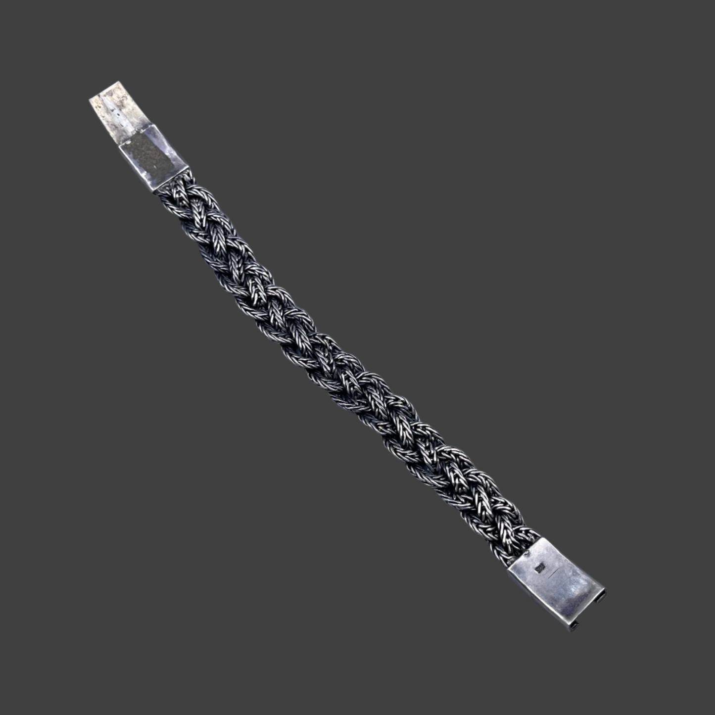 Sterling silver rope bracelet