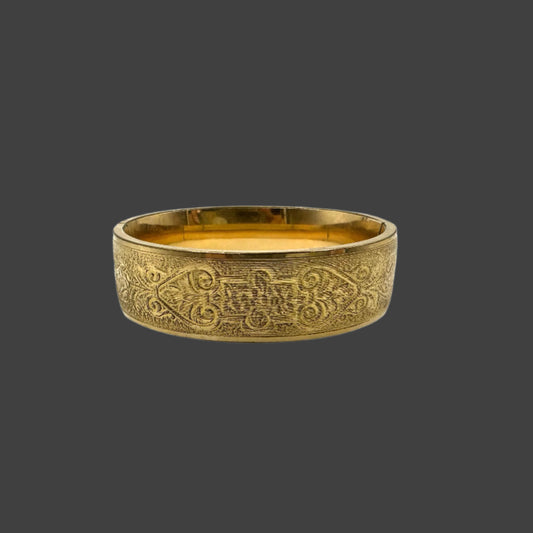 Victorian Bengle Bracelet  Gold Fill