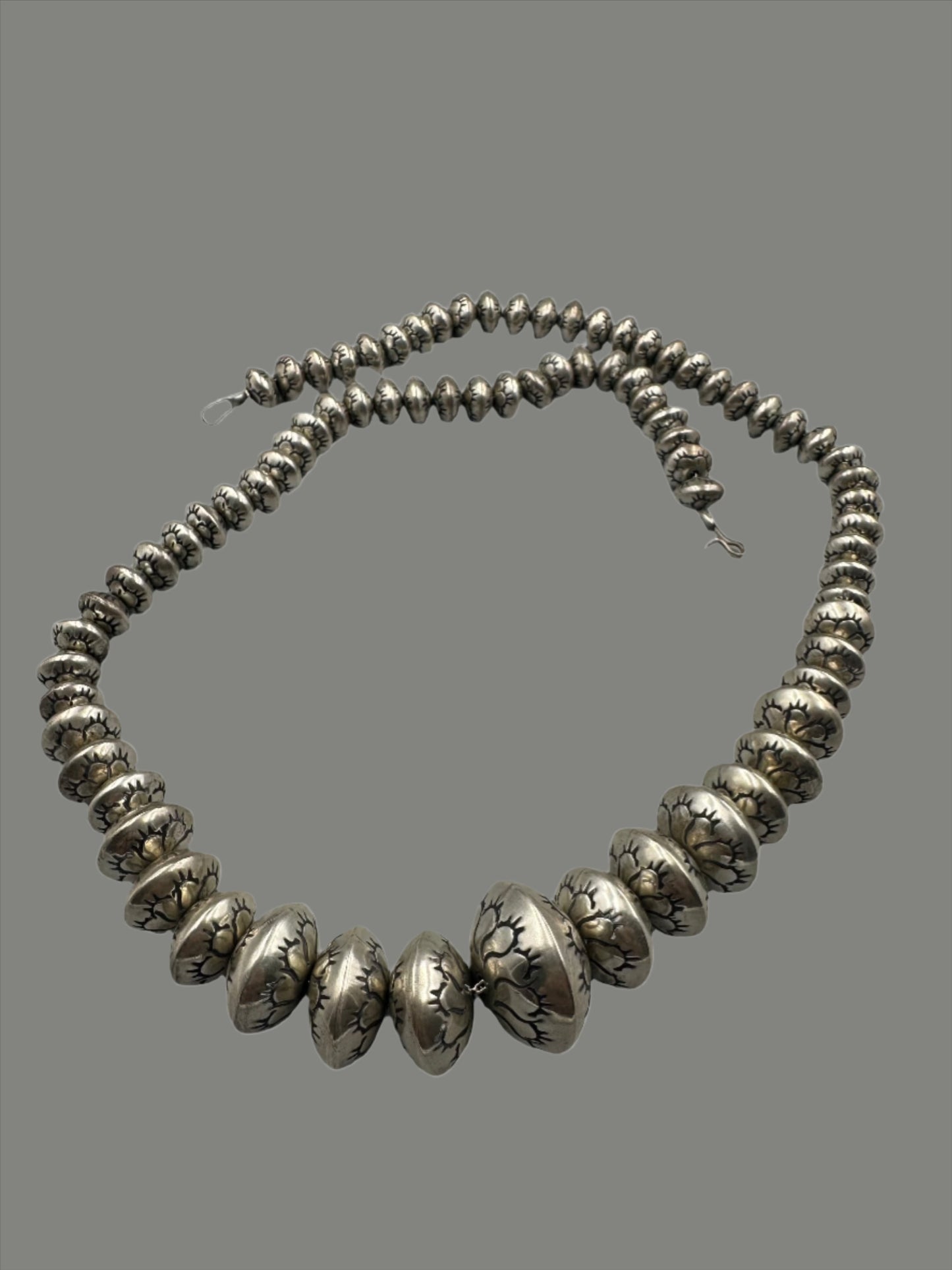 Native American Sterling Silver Pearl Necklace