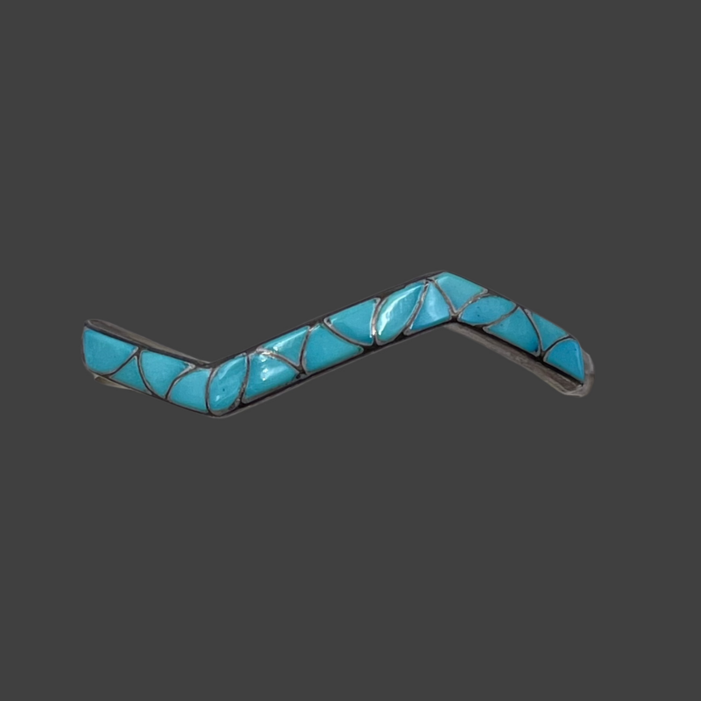 Zig Zag Turquoise Cuff