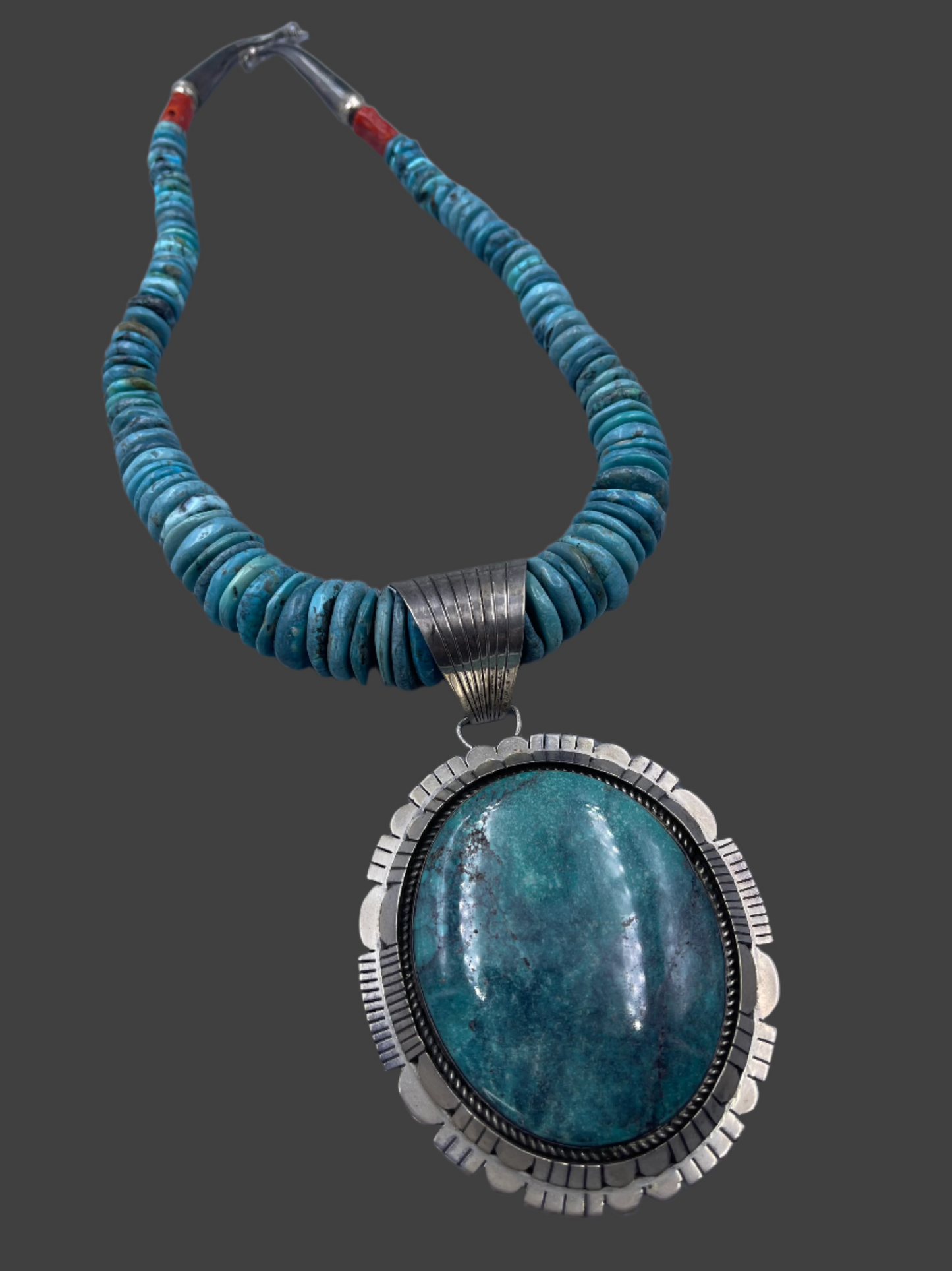 Native American Turquoise necklace with pendant