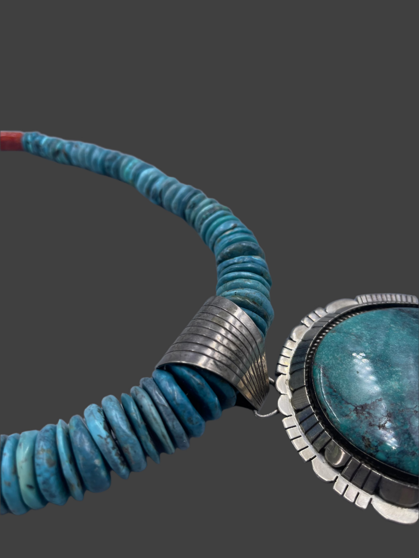 Native American Turquoise necklace with pendant