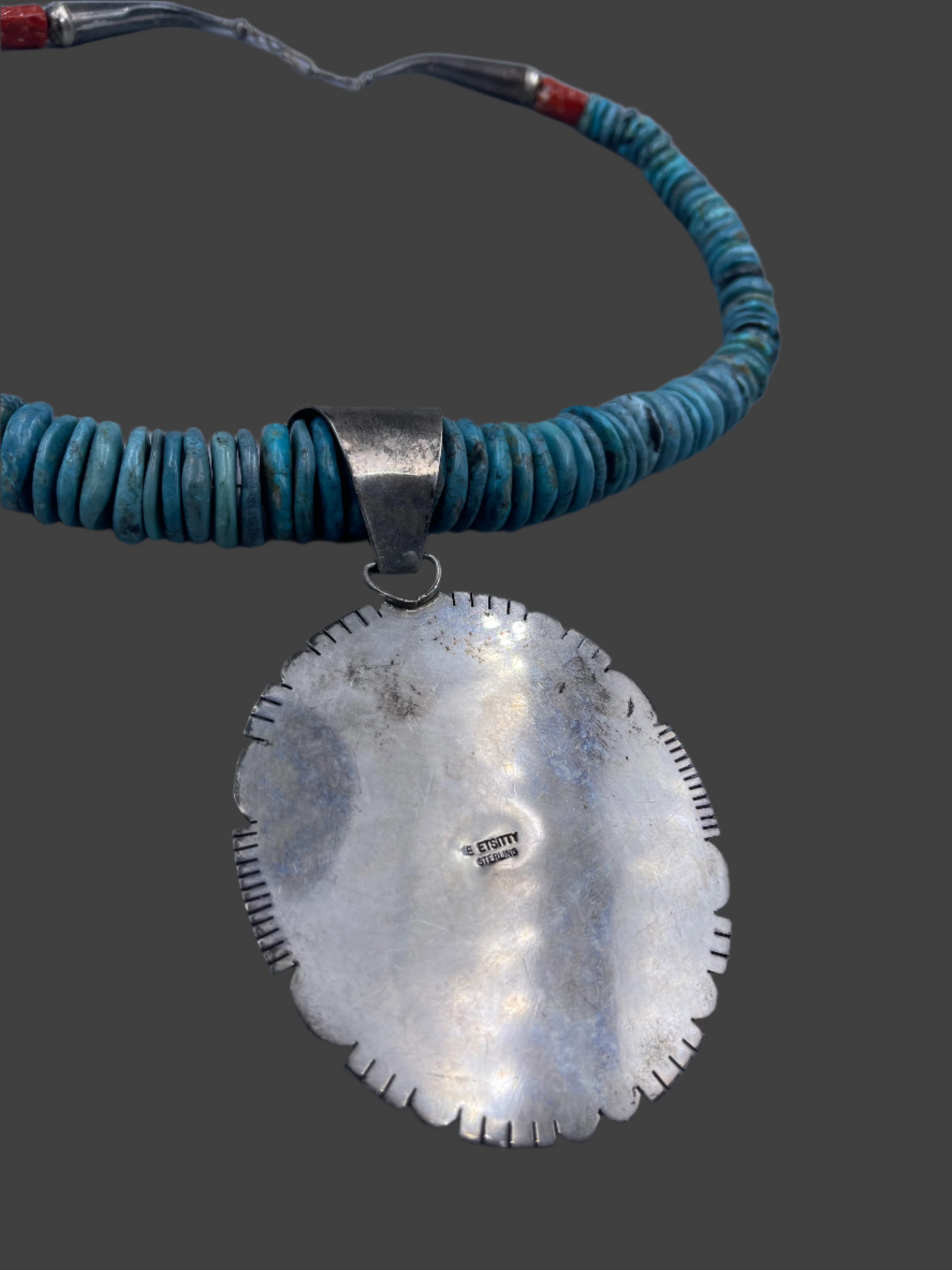 Native American Turquoise necklace with pendant