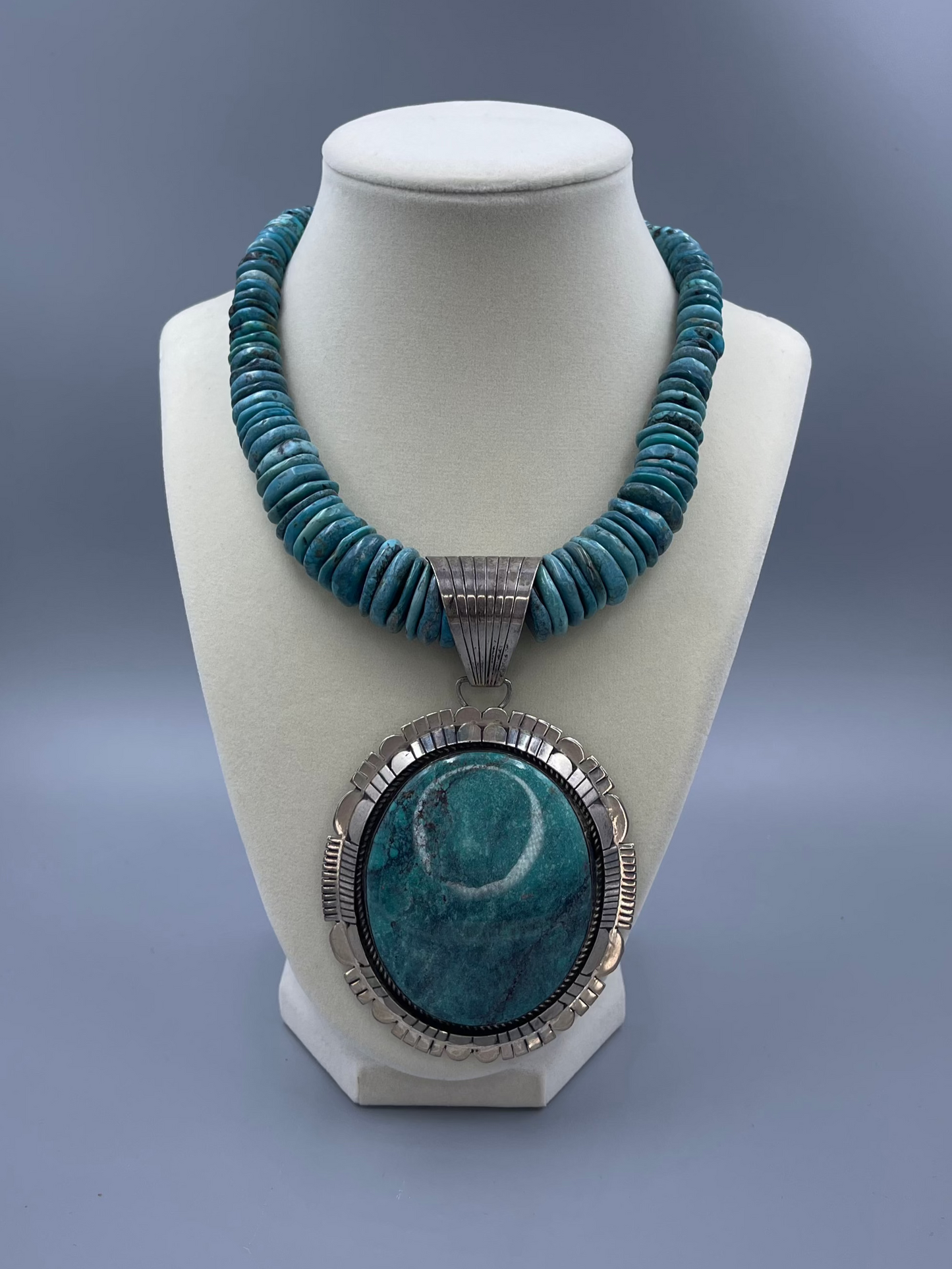 Native American Turquoise necklace with pendant
