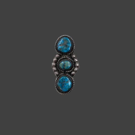Triple Turquoise stone ring