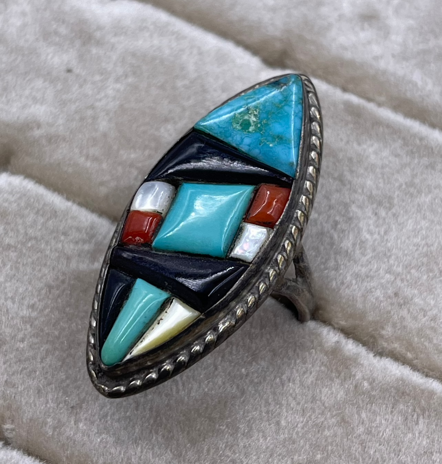 Multi Stone Oval Ring