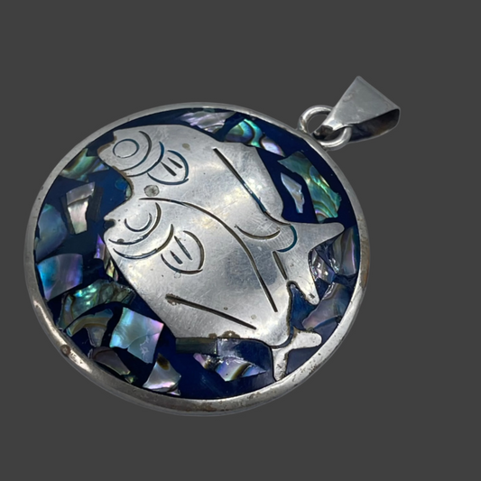 Abalone Fish Pendant