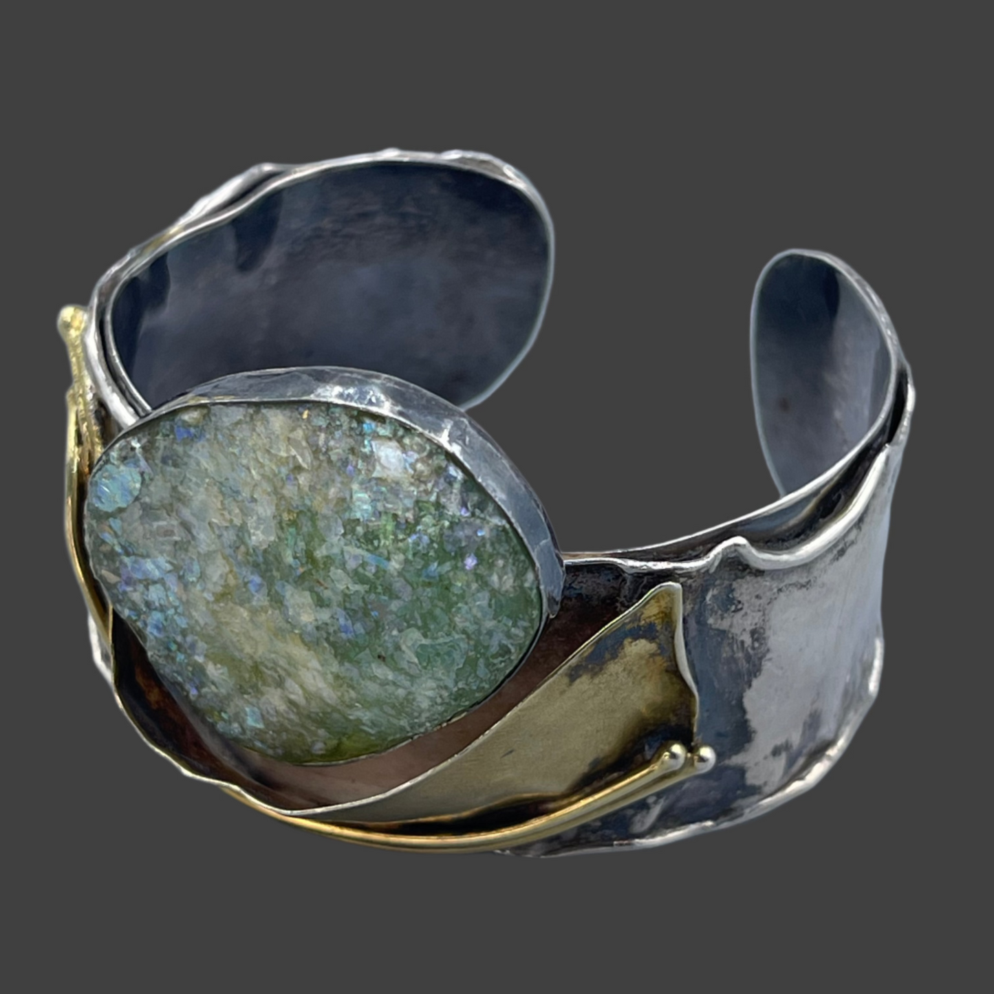 Handmade Large Pearl cuff