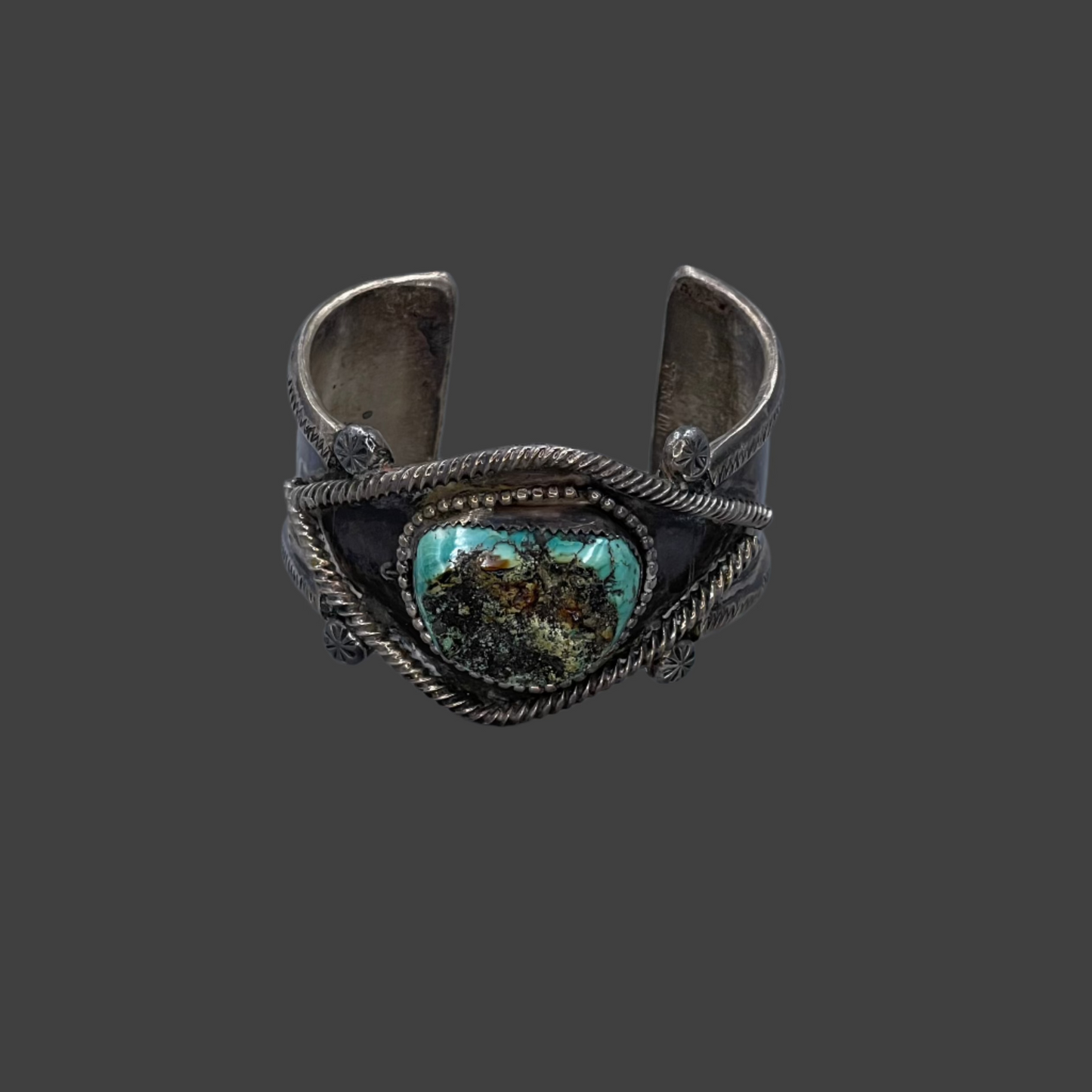 Oversized Chunky Turquoise cuff