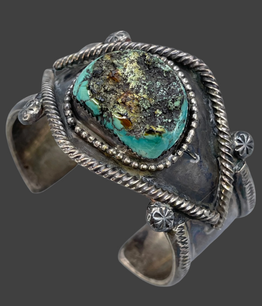 Oversized Chunky Turquoise cuff