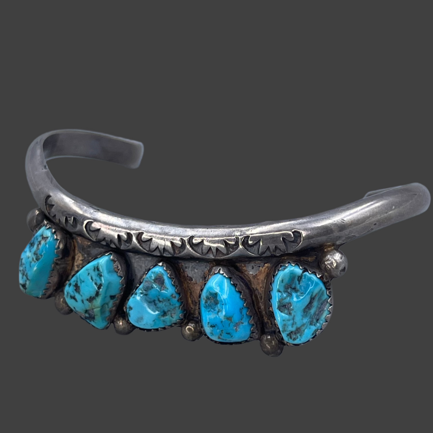 Irregular Turquoise stone cuff