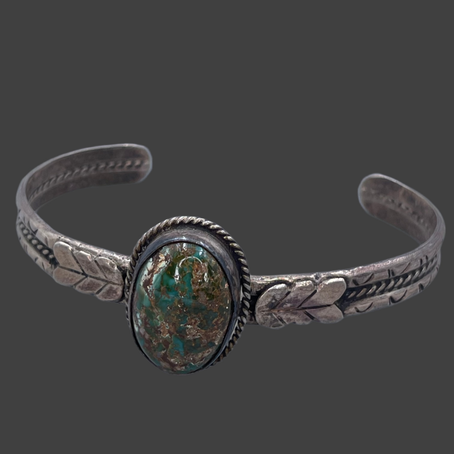 Center Oval Turquoise Cuff