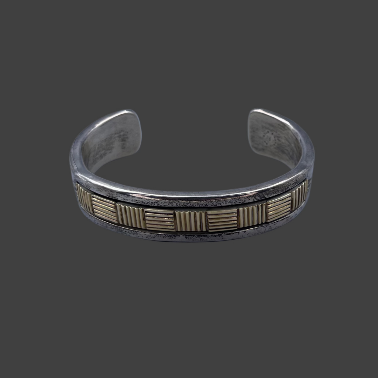 Heavy 14K two tone cuff