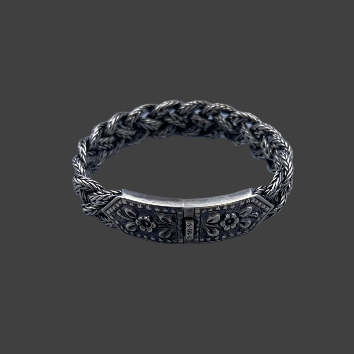 Sterling silver rope bracelet