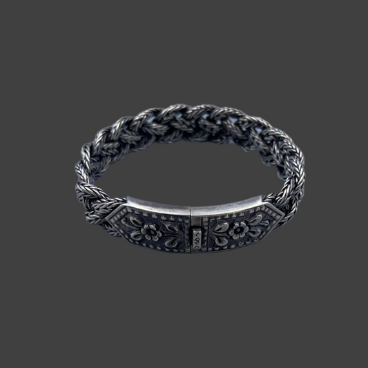 Sterling silver rope bracelet