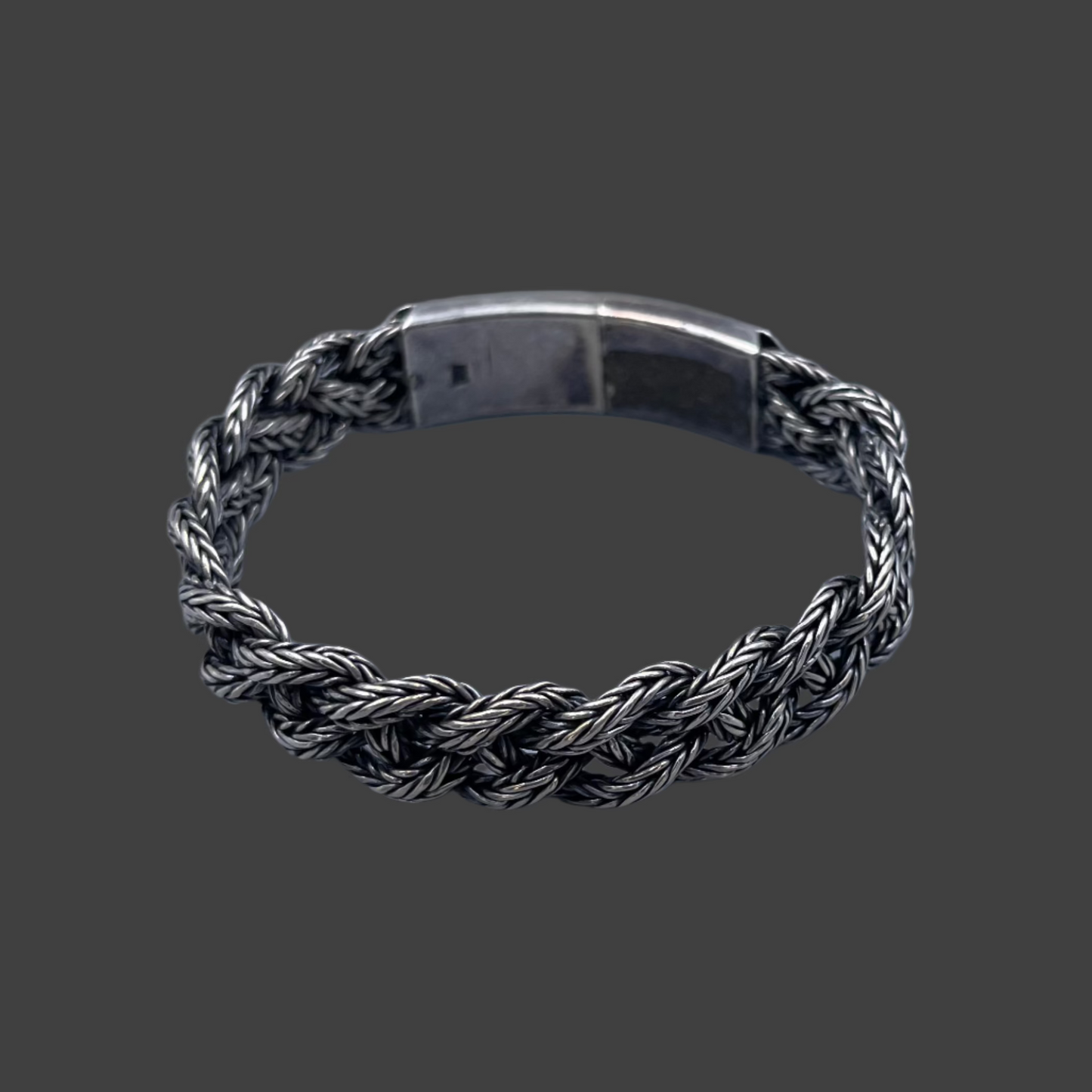 Sterling silver rope bracelet